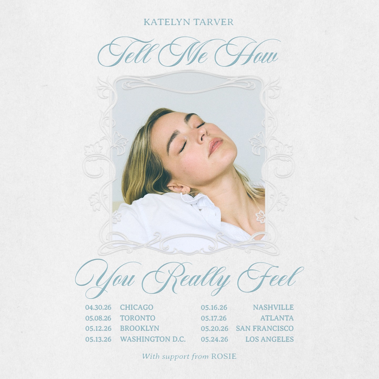 Katelyn Tarver Tell Me How You Really Feel Tour Poster 2026
